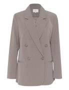 Gzjoelle Mel. Pinstripe Blazer 2.0 Grey Gestuz