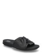 Gracie Soft-Twist Leather Slides Black FitFlop