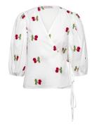 Rebekka Fruit Blouse White A-View