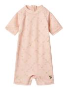 Swimsuit S/S Cas Pink Wheat