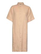 Mal Linen Shirt Dress Beige MOS MOSH