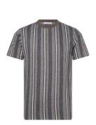 Towel Striped O-Neck Tee S/S Patterned Lindbergh