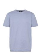 Thomas Knitted T-Shirt Blue Clean Cut Copenhagen