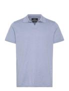 Thomas Knitted Polo Blue Clean Cut Copenhagen