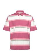 Striped Polo Shirt Short Sleeves Héritage Pink Armor Lux