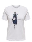 Onlemma Life Reg S/S Lady Top Jrs Noos White ONLY