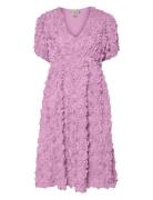 Yasrosiva 2/4 Midi Dress S. - Show Pink YAS