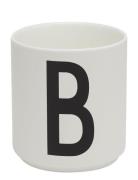 Porcelain Cup A-Z, Æ, Ø White Design Letters