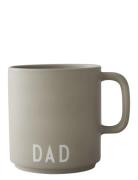 Favourite Cup With Handle Grey Design Letters