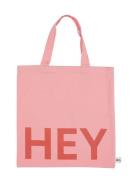 Dl Tote Bag Pink Design Letters