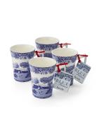 Blue Italian Mug 4-Pack Blue Spode