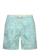 Mini-Printed Mid-Length Swimshort Blue Scotch & Soda