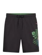 Tiki Hand Swimshort Black Santa Cruz