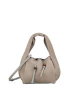 Suede Veg Harper Bag Grey Becksöndergaard