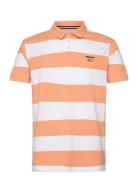 Mick Block Striped Pique Orange Sebago
