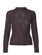 Bon Longsleeve Plum Grey Jacquard Black Hope