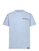 Printed Tee Thorlino Tee Blue Mads Nørgaard