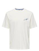 Onsmilo Sketch Rlx Coast Ss Tee White ONLY & SONS