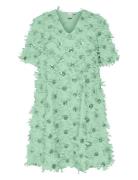 Yasabel Ss V-Neck Dress - D2D Green YAS