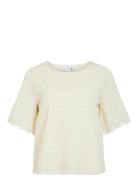 Vimirna O-Neck 2/4 Top Cream Vila