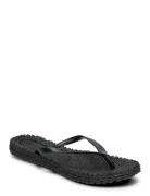 Flip Flop With Logo Black Ilse Jacobsen