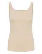 Kacarna Tank Top Beige Kaffe