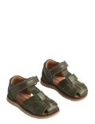 Sandal Closed Toe Sky Green Wheat
