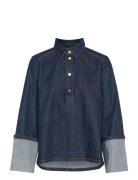 Abinamw 139 Boxy Ls Blouse Blue My Essential Wardrobe