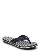 Th Stripes Beach Sandal Navy Tommy Hilfiger