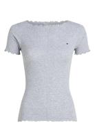 Ss Rib Short Set Grey Tommy Hilfiger