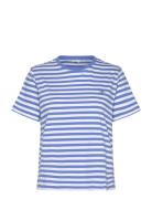 Reg Striped Shield Ss T-Shirt Blue GANT