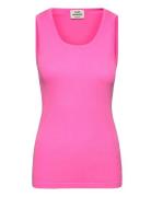2X2 Neon Amour Tank Top Pink Mads Nørgaard