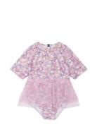 Swimsuit Recycled W Skirt Purple Mikk-line