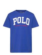 Logo Cotton Jersey Tee Blue Ralph Lauren Kids