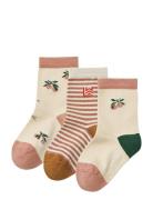 Silas Socks 3-Pack Beige Liewood