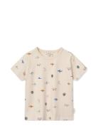 Apia Printed Shortsleeve T-Shirt Beige Liewood