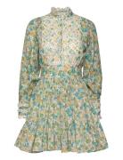 Cotton Slub Mini Dress Patterned By Ti Mo