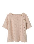 Nmfjola Ss Loose Knit Lil Pink Lil'Atelier