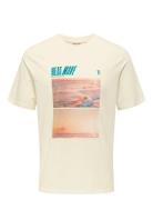 Onsmagdy Life Reg Photoprint Ss Tee Cream ONLY & SONS