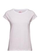 Organic Jersey Stripe Teasy Tee Fav Pink Mads Nørgaard