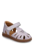 Sandals - Flat - Closed Toe Purple ANGULUS