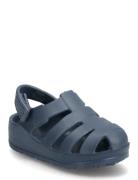 Velcro Strap Sandal Navy Mango