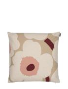 Unikko Pillow Case 50X50Cm Beige Marimekko Home