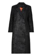 Long Sleeve Straight Coat, 2269 Wov Black STINE GOYA