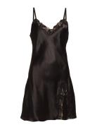 Pure Silk - Slip W.lace Black Lady Avenue