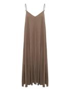 Diasmw Nelly Strap Dress Brown My Essential Wardrobe