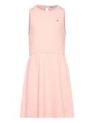 Linen Jersey Dress Slvls Pink Tommy Hilfiger