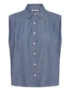 Gracen Comm Sl Blouse Med Indigo - Flat Finish Blue Levi's®