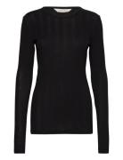 Thyra L/S Cotton Top Drop Needle Go Black Gai+Lisva