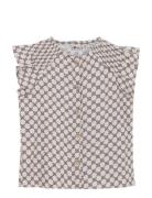 Shirt Lace Allover Print Grey Daily 7
